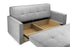 Francesca Sofa Bed Grey 3 Seater Bottom View